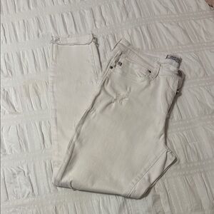 Dear John Off-White Ankle Jeans